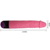 Colorful sex vibrador realístico rosa 23 cm