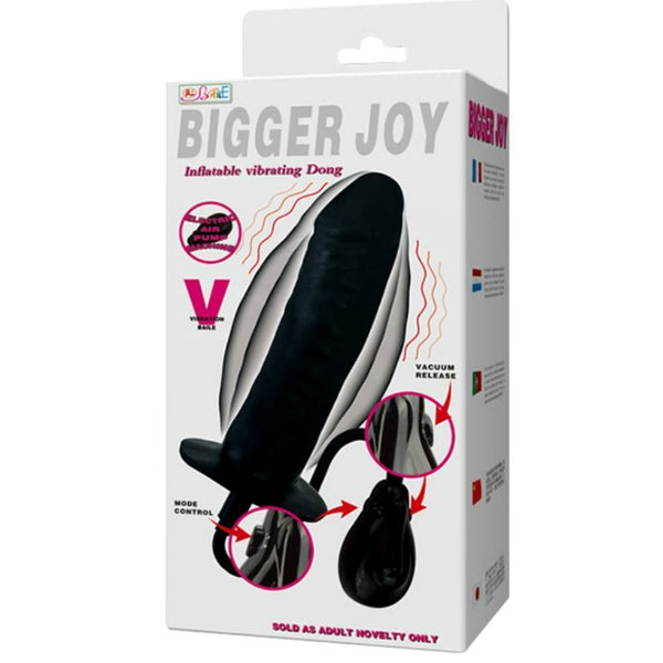 Baile bigger joy dildo hinchable con vibración 16 cm
