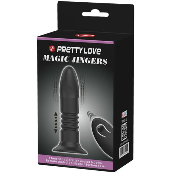 Pretty plug magic jinger movimiento arriba y abajo y vibración