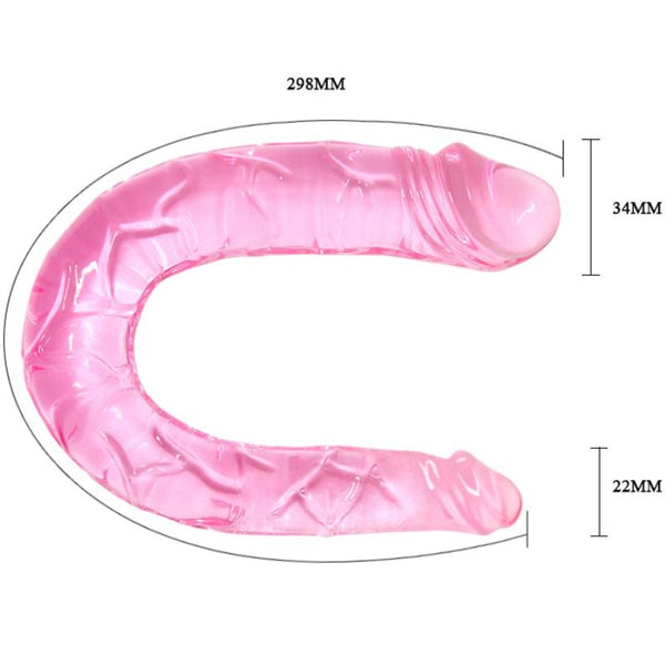 Baile double dong dildo doble rosa