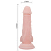 Baile super dildo realístico natural 16.5 cm