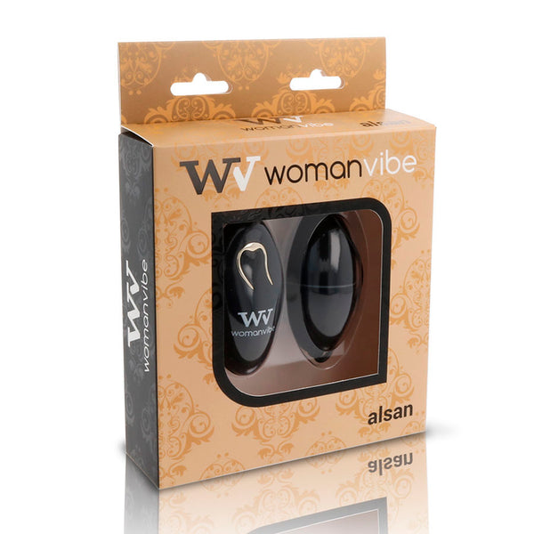 Womanvibe alsan huevo control remoto negro silicona negro