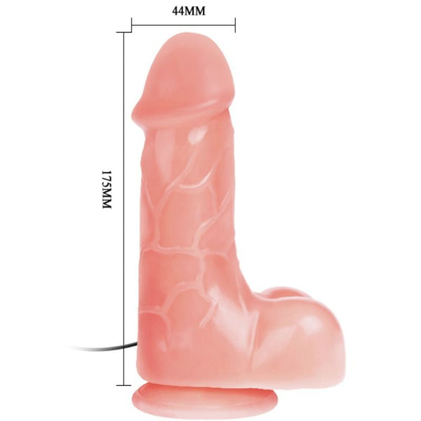 Vibrador realístico bárbara natural