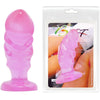 Baile plug anal unisex con ventosa rosa