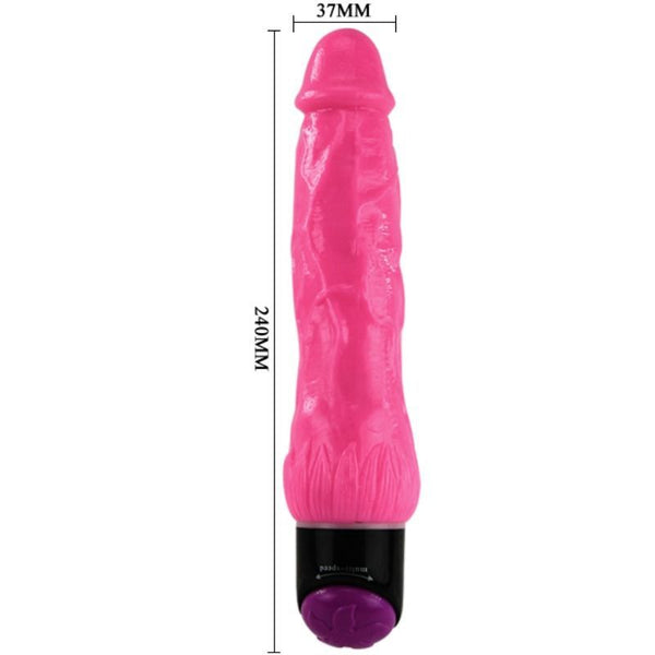 Colorful sex vibrador realístico lila 24 cm