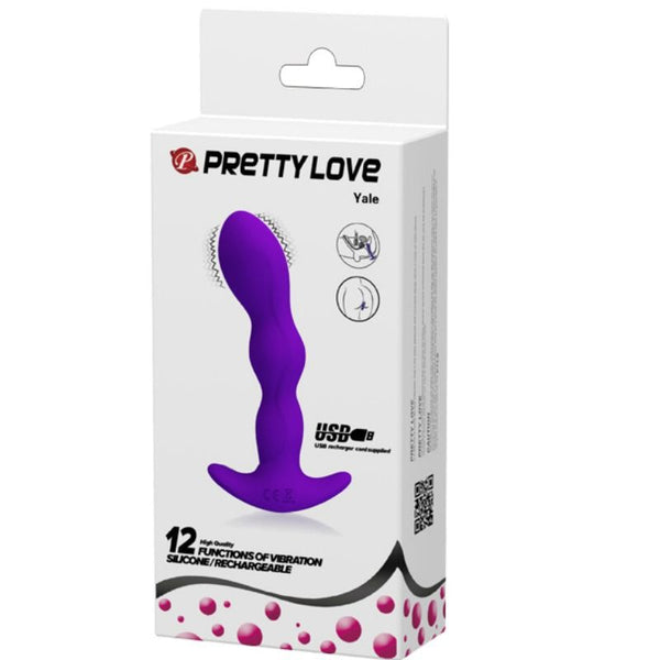 Pretty masajeador anal 12 modos vibración lila