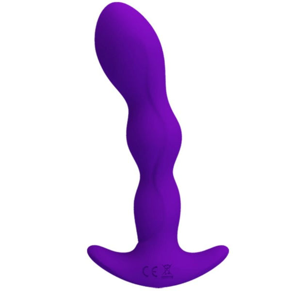 Pretty masajeador anal 12 modos vibración lila