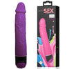 Colorful sex vibrador realístico lila 23 cm