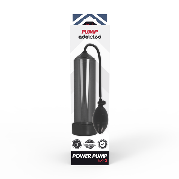 Pump rx3 bomba erección negro