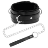 Darkness collar confortable de postura con cadena leather