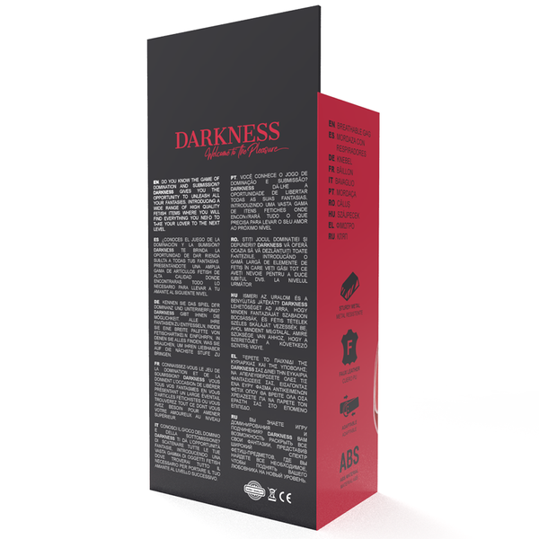 Darkness mordaza transpirable rojo