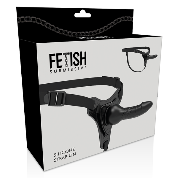 Fetish silicona negro realista 16 cm