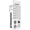 Vibrador realístico control remoto negro 21 cm o 4 cm 2