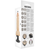 Vibrador realístico articulable control remoto negro 20 cm o 4.5 cm