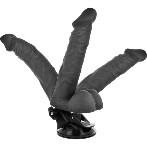 Vibrador realístico articulable control remoto negro 20 cm o 4.5 cm