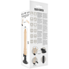 Vibrador realístico control remoto negro 19.5 cm o 4 cm