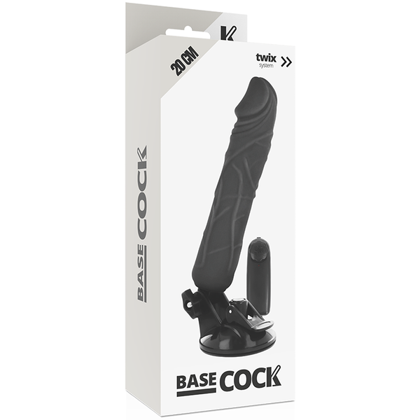 Vibrador realístico control remoto negro 20 cm o 4 cm