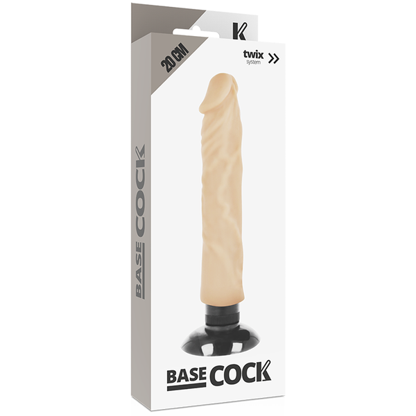 Vibrador realístico 2 1 natural negro 20 cm o 4 cm