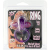 Anillo vibrador de silicona lila