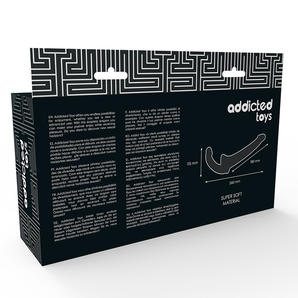 Addicted dildo con arnés sin sujeción natural