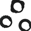 Addicted set 3 anillos pene negro