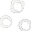 Addicted set 3 anillos pene clear