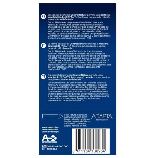 Control adapta nature preservativos 24 unidades