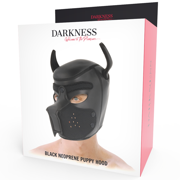 Darkness máscara perro de neopreno con hocico extraíble l
