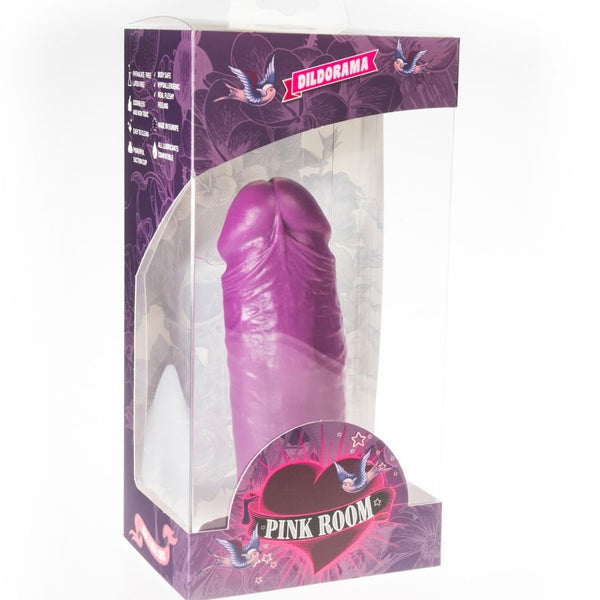 Pink dael dildo realístico lila 18.5 cm