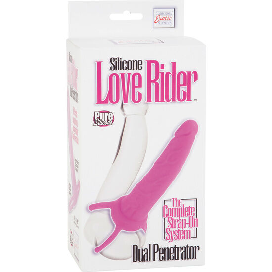 Calexotics dual penetrator dildo con arnés rosa