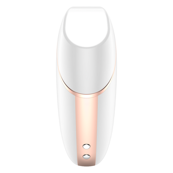 Vibrador blanco satisfyer love triangle estimulador y