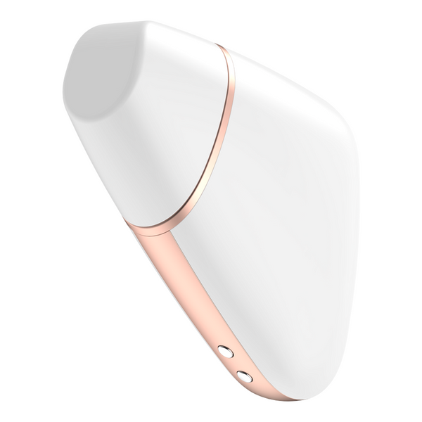 Vibrador blanco satisfyer love triangle estimulador y