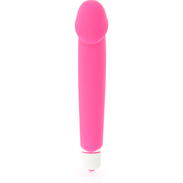 Realista vibrador silicona rosa