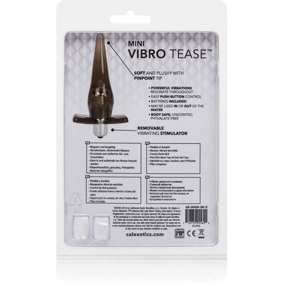 Plug mini vibro tease vibrador negro