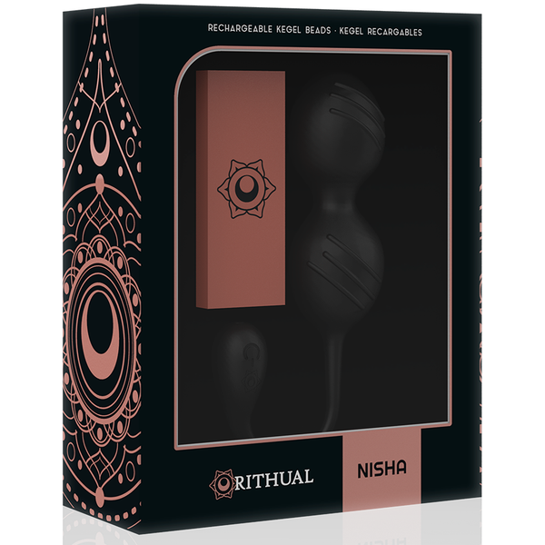Nisha bolas kegel recargables vibradoras negro