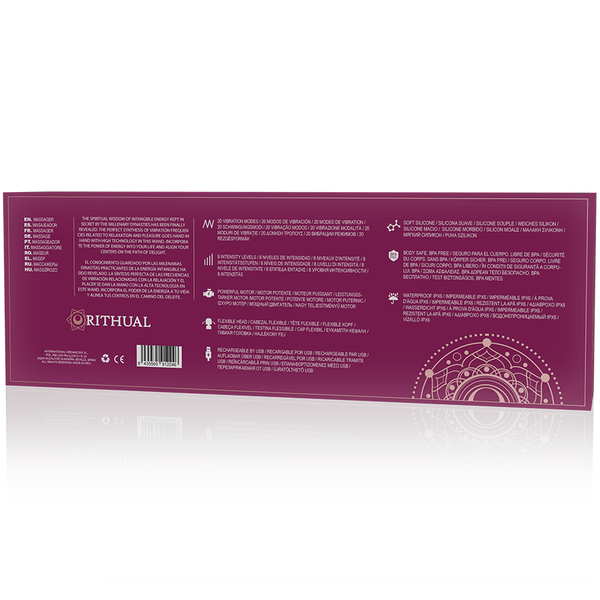 Rithual akasha wand recargable potente 2.0 negro