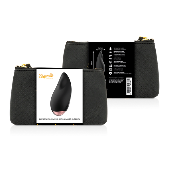 Estimulador clítoris negro gold gota