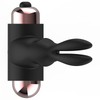 Anillo vibrador para el pene negro y dorado