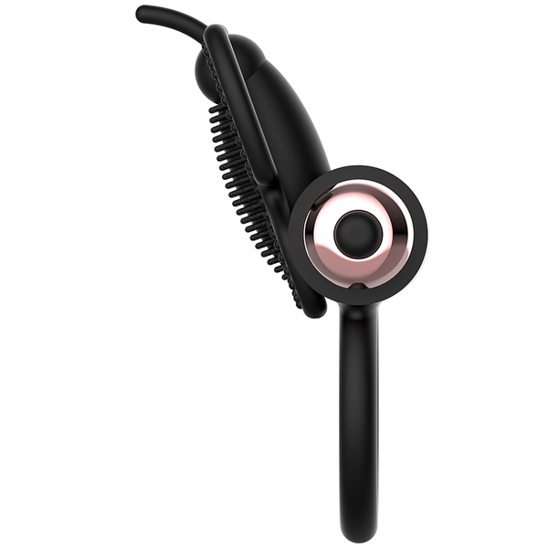 Anillo vibrador para el pene Butterfly negro y dorado