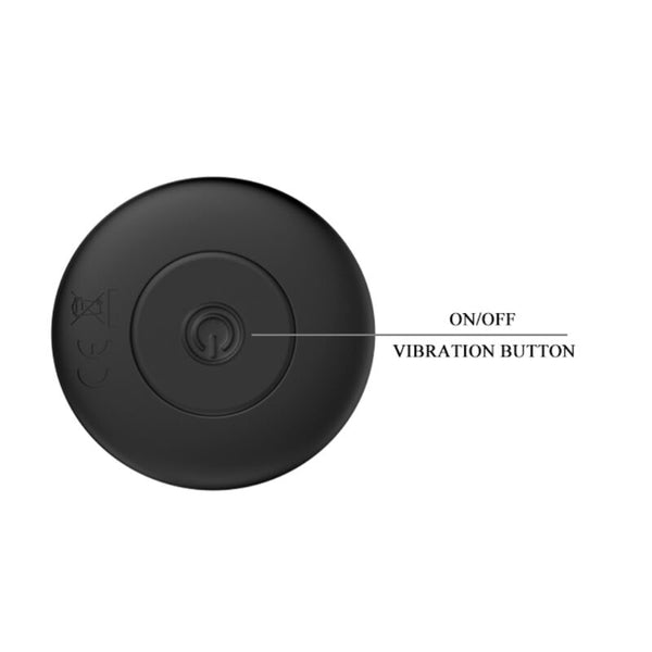 Plug anal vibrador negro recargable
