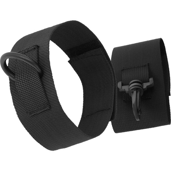 Darkness esposas para tobillos nylon negro