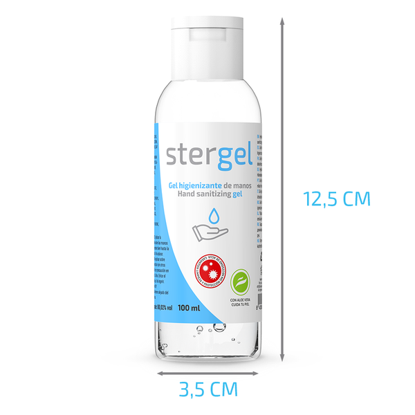 Stergel gel hidroalcohólico higienizante de manos aloe vera 100ml