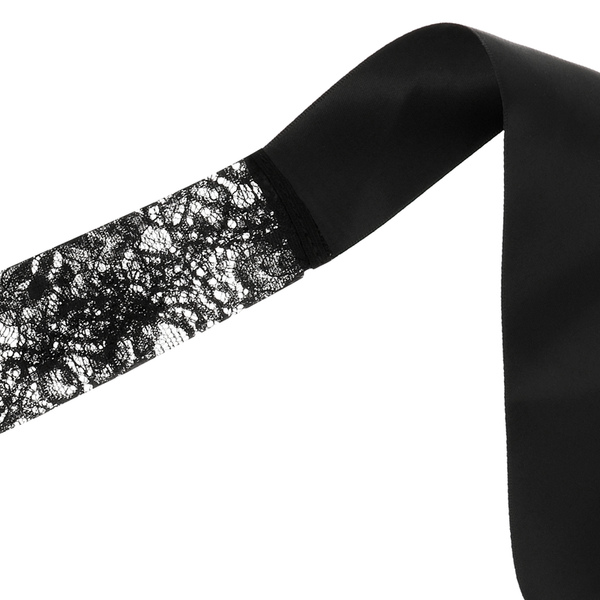Coquette antifaz encaje negro cinta