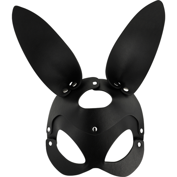 Coquette mascara cuero vegano con orejas de conejo