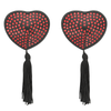 Coquette cubre pezones rojo negro