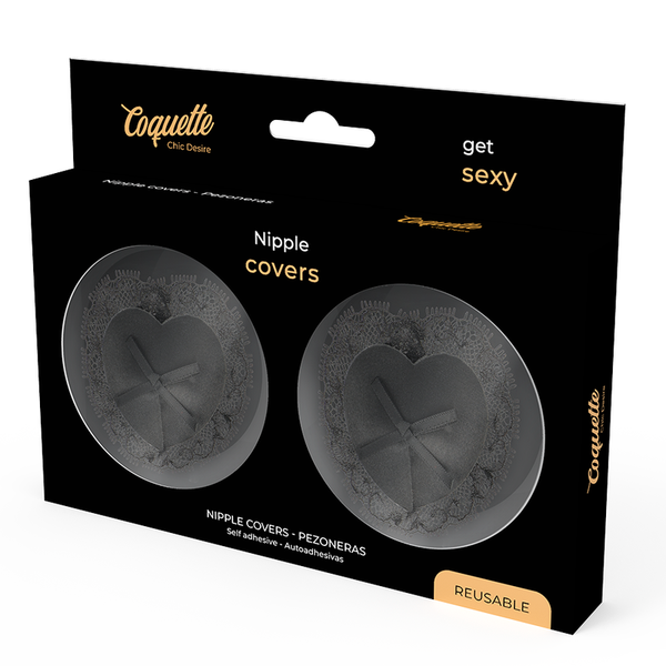 Coquette cubre pezones lace negro