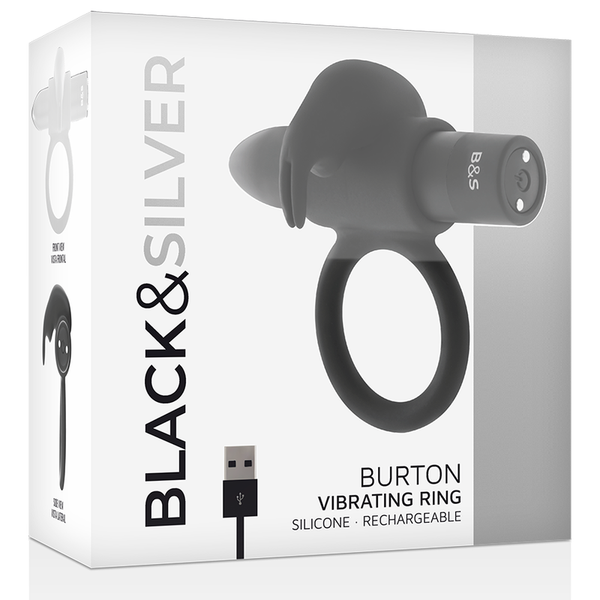 Anillo vibrador Burton 10 modos vibración negro