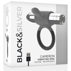 Anillo vibrador Cameron recargable plateado
