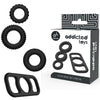 Addicted set 4 anillos silicona para el pene