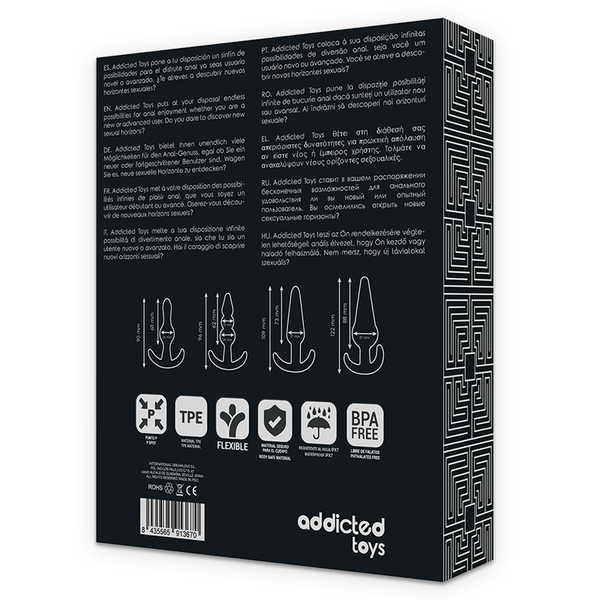Addicted set 4 plugs anales
